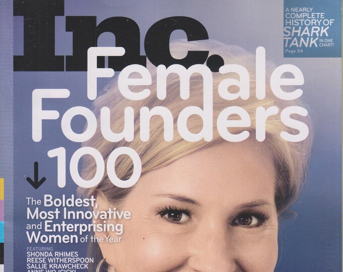 Inc. October 2018 Brene Brown, Shonda Rhimes, Reese Witherspoon  - Female Founders 100  (Magazine: Business)