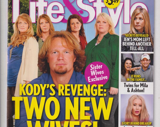 Life & Style July 11, 2016 Kody Brown's Revenge, Jennifer Aniston, Mila Kunis, Ashton Kutcher, Iggy (Magazine: Celebrity, Gossip)