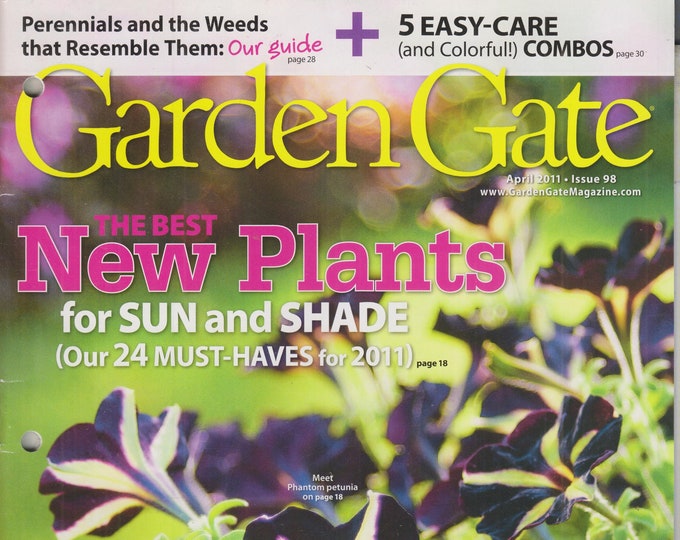 Garden Gate April 2011 Plants for Sun and Shade, Attracting Nesting Birds, Combos (Magazine: Gardening)