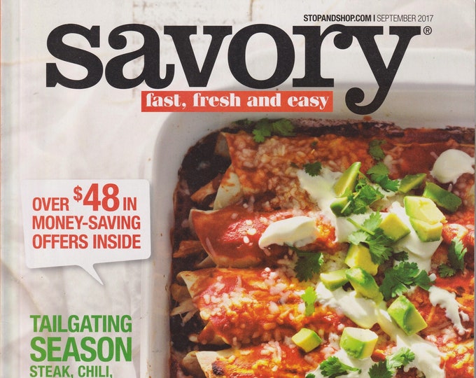 Savory September 2017 Savory Sunday, Tailgating Recipes  (Magazine: Cooking, Recipes)