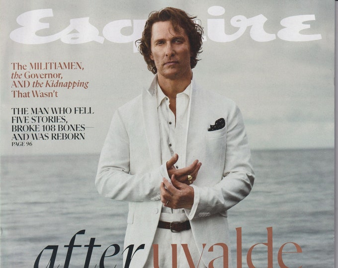 Esquire October November 2022 Matthew McConaughey - After Uvalde (Magazine: Men's, General Interest)