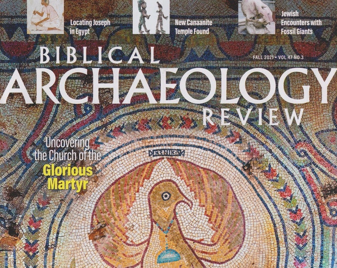 Biblical Archaeology Review Fall 2021 Glorious Martyr, Locating Joseph, New Canaanite Temple, Fossil Giants(Magazine: Religion, Archaeology)