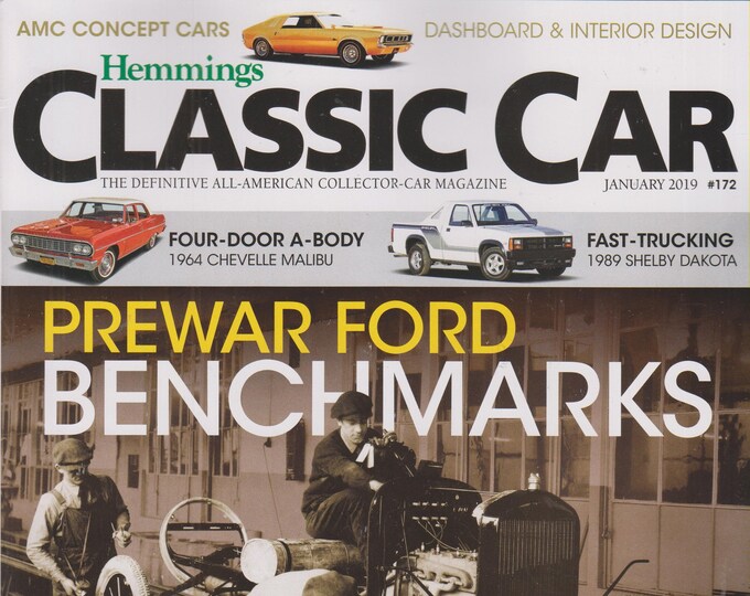 Hemmings Classic Car January 2019 Prewar Ford Benchmarks (Magazine, Cars, Automotive)