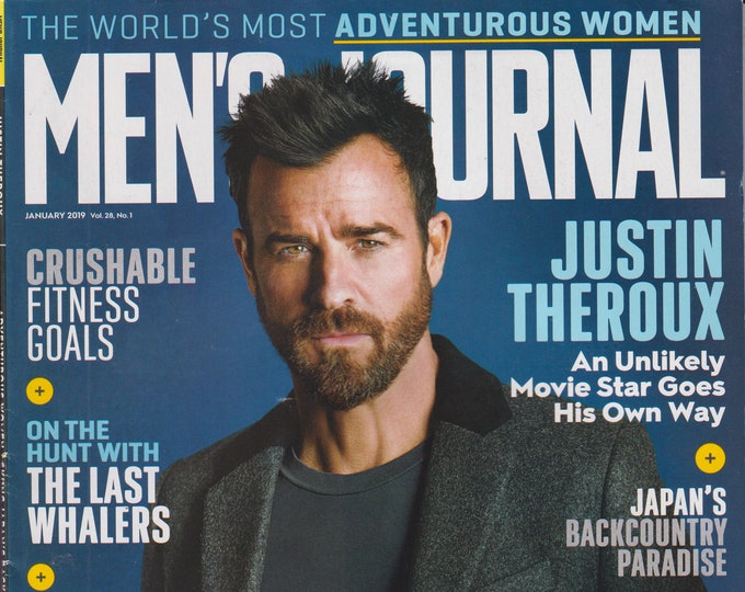 Men's Journal January 2019 Justin Theroux An Unlikely Movie Star Goes His Own Way (Magazine: Men's)