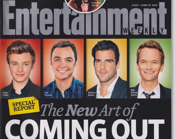 Entertainment Weekly June 29, 2012 Special Report The New Art of Coming Out, Carly Rae Jepsen (Magazine: Movies, Music, TV,  Celebrities)