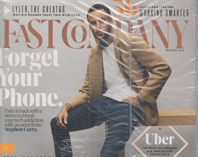 Fast Company November 2018 Stephen Curry - Forget Your Phone (Magazine, Business)