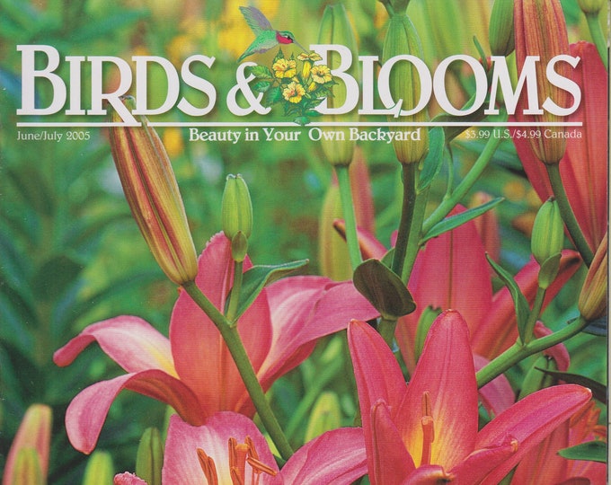 Birds & Blooms June/July 2005 Daylilies Cover (Magazine: Birds, Garden)