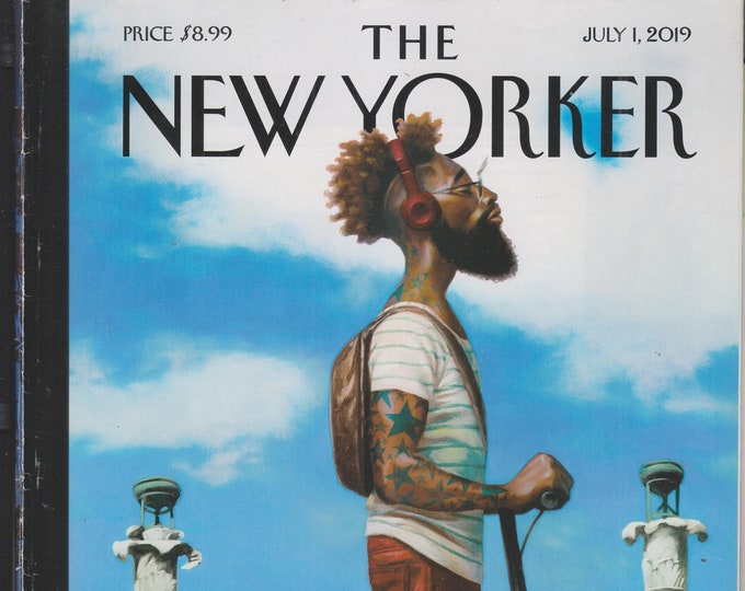 The New Yorker July 1, 2019 Wheel Life cover, Acid Rain, Modern Dance, NBA, Emmanuel Macron (Magazine: General Interest)