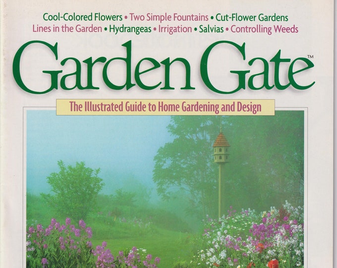 Garden Gate August 1996 Tips on Cooling The Summer Garden, Cool Colored Flowers, Two Simple Fountains, Cut Flowers  (Magazine: Gardening)