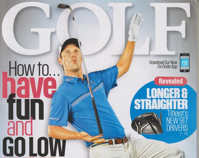 Golf November 2016 Olympic Champion Justin Rose How to Have Fun (Magazine: Golf, Sports)