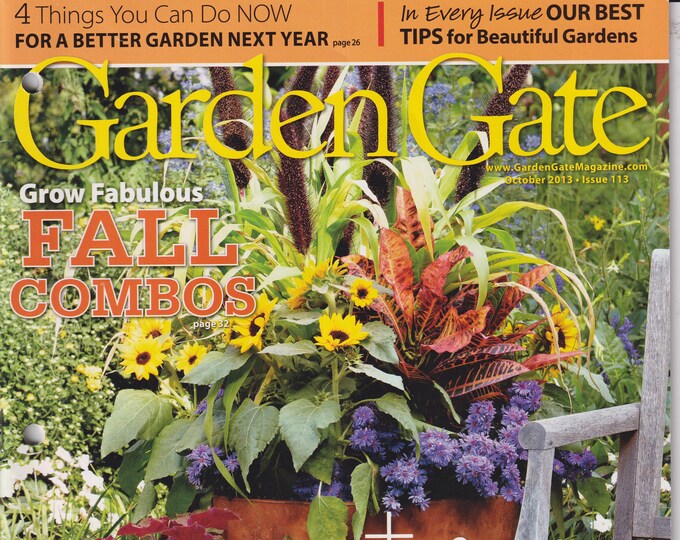 Garden Gate October 2013 Grow Fabulous Fall Combos   (Magazine: Gardening)