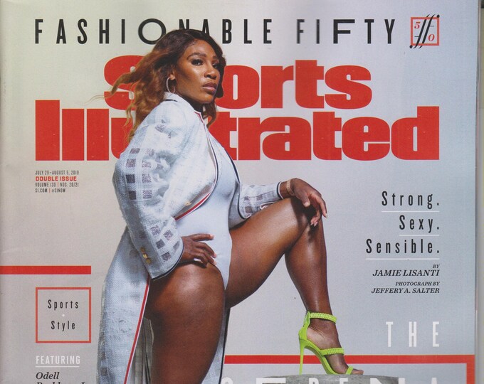 Sports Illustrated July 29-August 5, 2019 Serena Williams - The  Serena Code, Fashion Fifty   (Magazine: Sports)