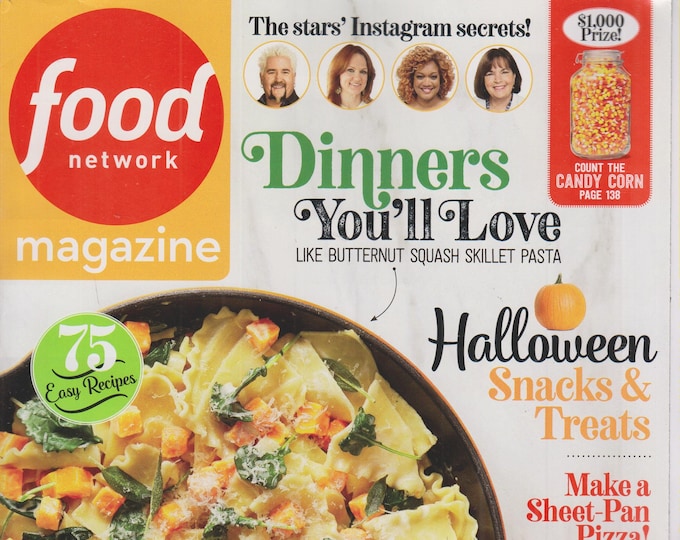 Food Network October 2019 Dinners You'll Love - 75 Easy Recipes (Magazine: Cooking, Recipes)