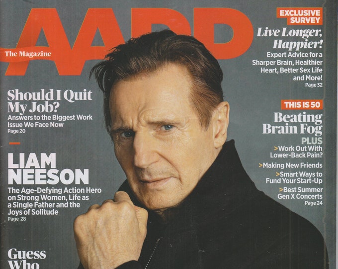 AARP April May 2022 Liam Neeson, Road Trips, Beating Brain Fog, Live Longer, Happier  (Magazine: General Interest)