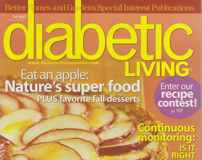 Diabetic Living Fall 2007 Eat An Apple - Nature's Super Food (Magazine: Cooking, Recipes)