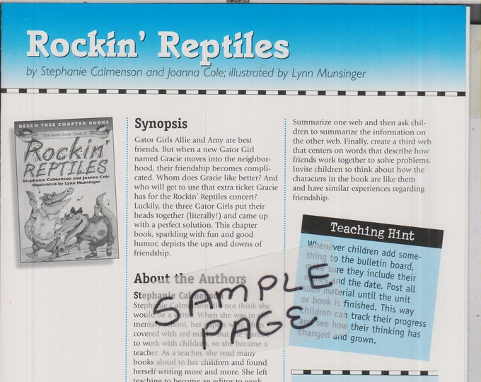Rockin' Reptiles  (Thematic Unit: Children's, Activities, Educational, Teachers) 1998