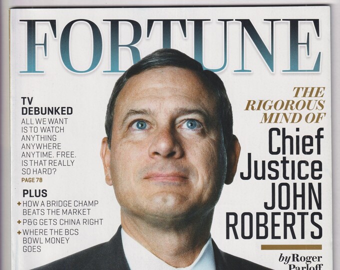 Fortune January 17, 2011 Chief Justice John Roberts (Magazine: Business, Finance)