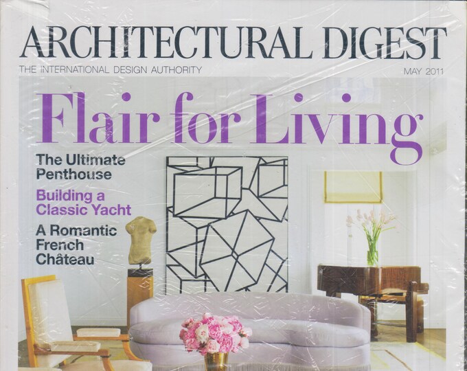 Architectural Digest May 2011 Flair For Living  (Magazine: Home Decor)