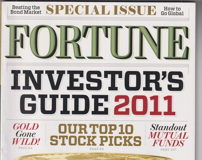 Fortune December 27, 2010 Investor's Guide 2011 (Magazine: Business, Finance)