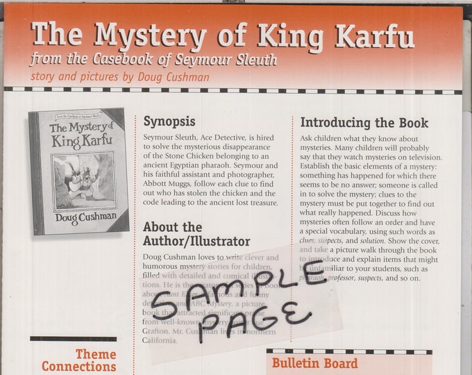 The Mystery of King Karfu  (Thematic Unit: Children's, Activities, Educational, Teachers) 1998