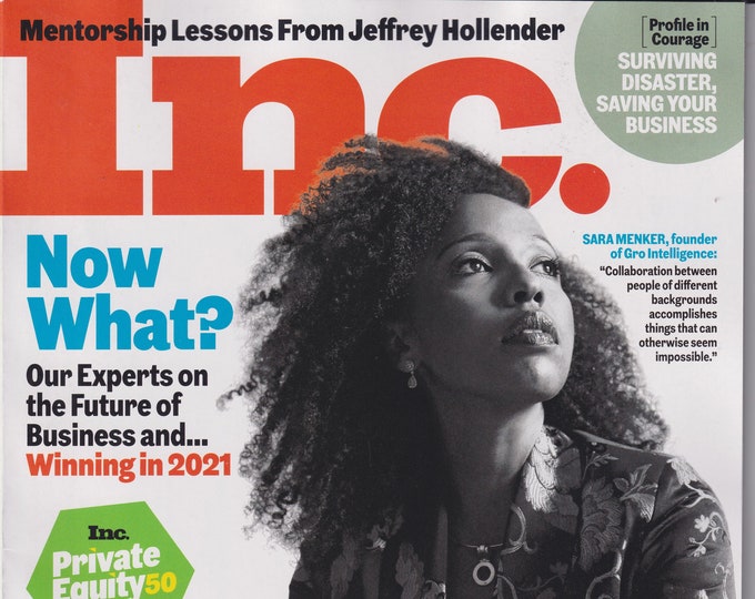 Inc. November 2020 Sara Menker - 100 Female Founders   (Magazine: Business)