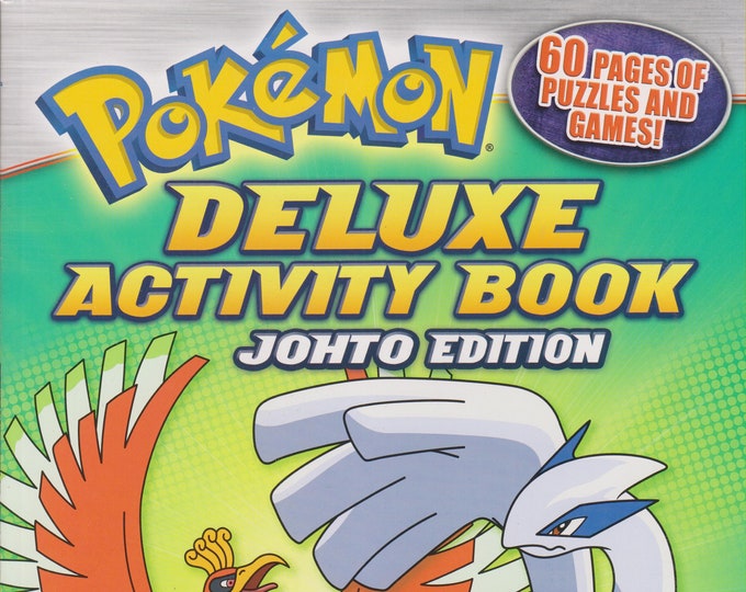 Pokemon Deluxe Activity Book Johto Edition (60 Pages of Puzzles and Games) (Paperback: Children's, Activity Book) 2010