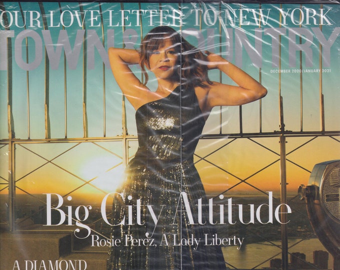 Town & Country December 2020 January 2021 Rosie Perez - Big City Attitude (Magazine: General Interest)