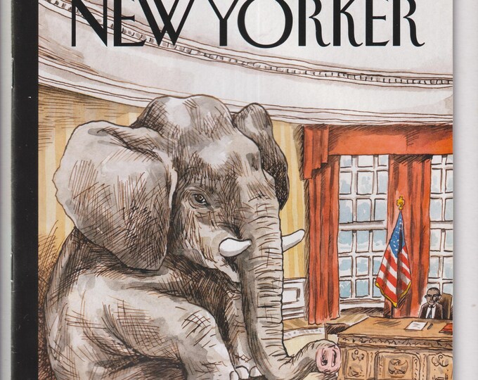 The New Yorker November 17, 2014 Cover: The Elephant in the Room; Hillary Clinton's Front Runner Dilemma