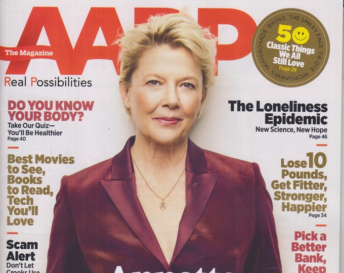 AARP December 2019/January 2020 Annette Bening on her Marriage, Motherhood, and Aging Gracefully in Hollywood (Magazine: General Interest)