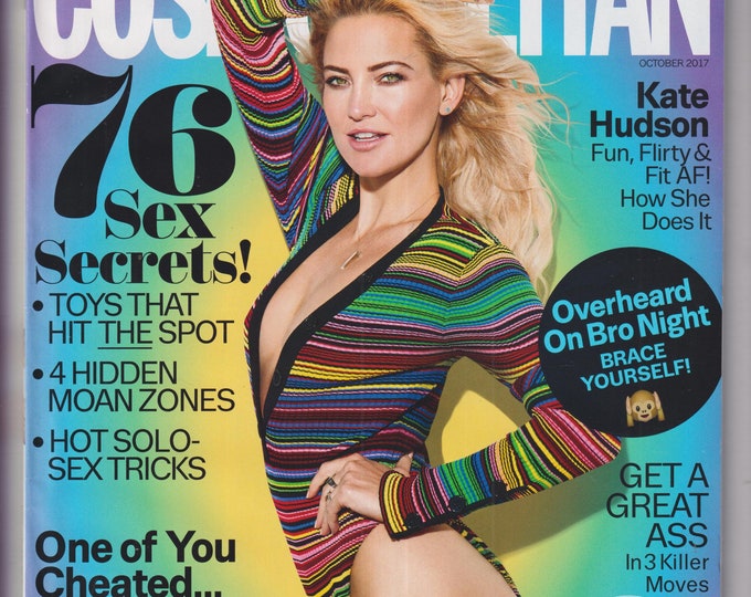 Cosmopolitan October 2017 Kate Hudson Fun Flirty & Fit AF! - The Wellness Issue (Magazine: Lifestyle)