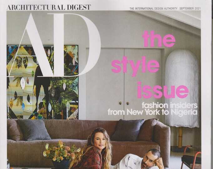 Architectural Digest September 2021  Behati Prinsloo & Adam Levine - The Style Issue(Magazine: Home Decor)