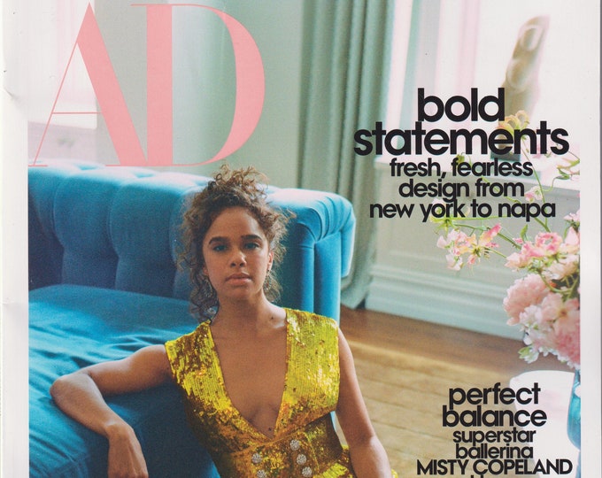 Architectural Digest October 2020 Ballerina Misty Copeland at Home In Manhattan  (Magazine: Home Decor)