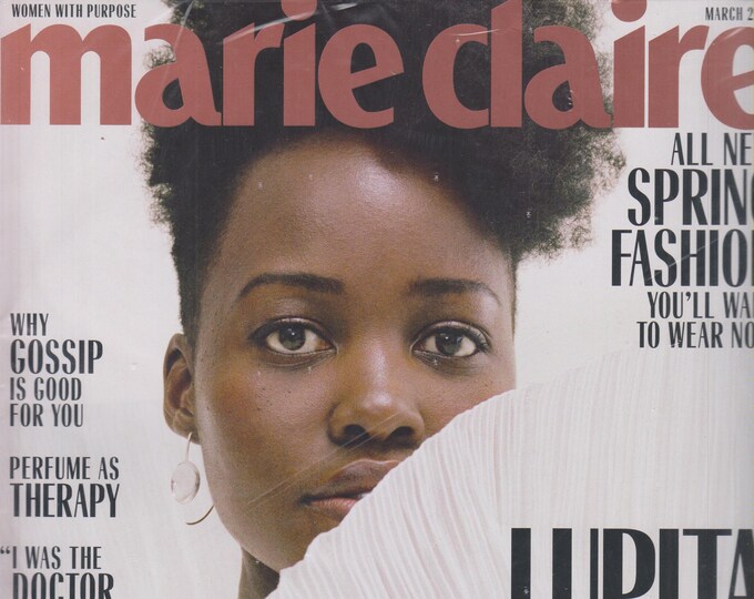 Marie Claire March 2019 Lupita Nyong'o The Style Icon Turns Scream Queen (Magazine: Women, Fashion, Lifestyle)