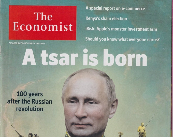 The Economist October 28-November 3, 2017 A Tsar is Born, E-Commerce, Kenya, iRisk  (Magazine: Economy, Business)