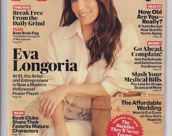 AARP April May 2026 Eva Longoria, Book Clubs, Beat Brain Fog, Aging, Medical Bills, Affordable Wedding (Magazine: General Interest)