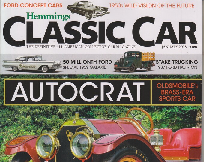 Hemmings Classic Car January 2018 Autocrat - Oldsmobile's Brass-Era Sports Car (Magazine: Cars, Automobile)