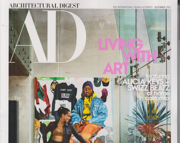 Architectural Digest December 2021 Alicia Keys and Swizz Beatz At Home In California  (Magazine: Home Decor)