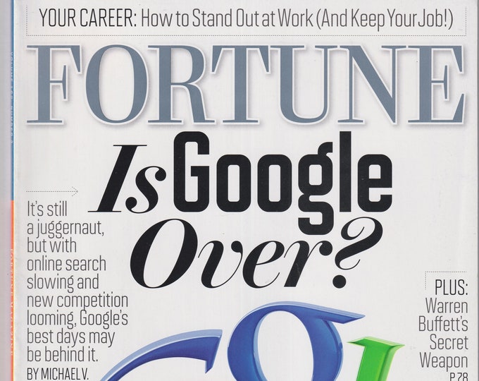 Fortune August 16, 2010  Is Google Over?, Warren Buffett, Your Career (Magazine: Business, Finance)