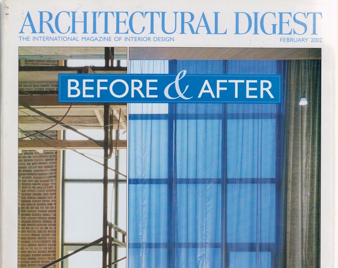 Architectural Digest February 2002  Before & After (Magazine: Home Design, Home Decor)