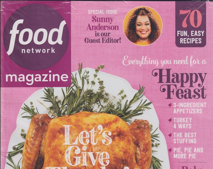 Food Network November 2020 Let's Give Thanks! 70 Fun, Easy Recipes (Magazine: Cooking, Recipes)
