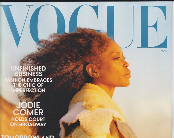 Vogue March 2023 Erykah Badu, Jodie Comer, Tomorrowland  (Magazine: Fashion)