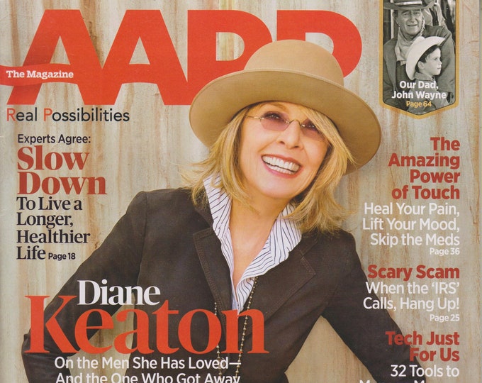 AARP December 2015 January 2016 Diane Keaton, Slow Down, Muhammad Ali, Blythe Danner, James Brolin, Erica Jong(Magazine: General Interest)