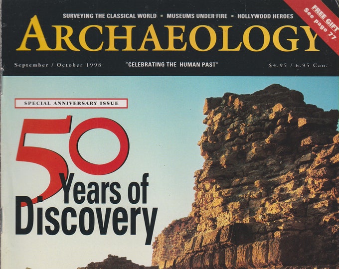 Archaeology Magazine September/October 1998 - 50 Years of Discovery (Magazine: Archaeology, History)