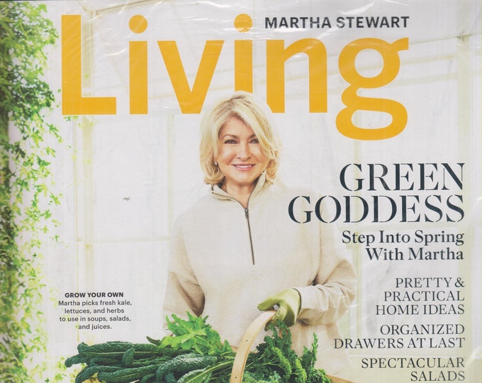 Martha Stewart Living March 2022 Green Goddess Step Into Spring With Martha (Magazine: Home & Garden)