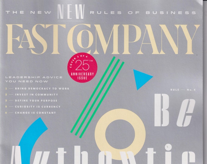 Fast Company October/November 2020 Be Authentic,  The New Rules of Business (Magazine, Business)
