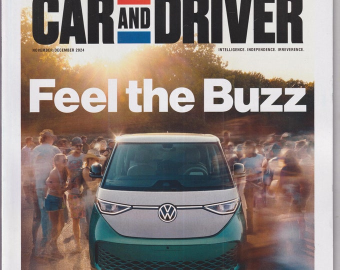 Car and Driver November December 2024 Feel The Buzz VW ID.Buzz, Aston Martin Vantage, Porsche 911 Turbo  (Magazine: Automotive, Cars)