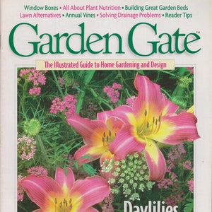 Garden Gate April 1997 Daylilies, Window Boxes, Garden Beds (Magazine: Gardening)