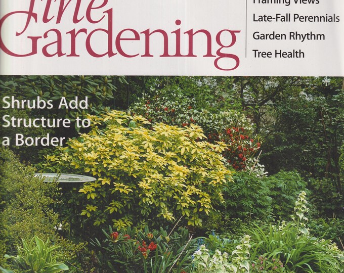 Taunton's Fine Gardening October 2001 Adding Shrubs, Framing Views, Late Fall Perennials (Magazine: Gardening)