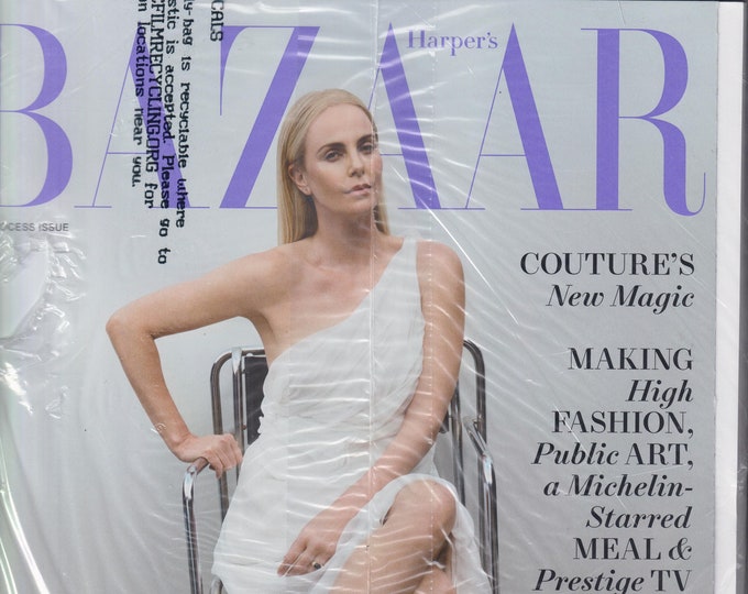 Harper's Bazaar October 2022 Charlize Theron, Couture’s New Magic (Magazine: Fashion)