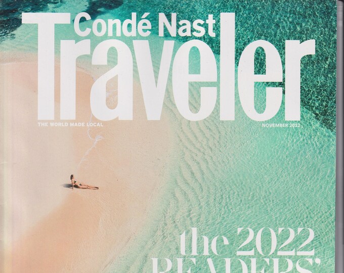 Conde Nast Traveler November 2022 Reader's Choice Awards, Skiing In North America, Fiji, Germany, Transatlantic Crossing  (Magazine: Travel)